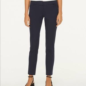 LOFT Navy Curvy Skinny Ankle Pants